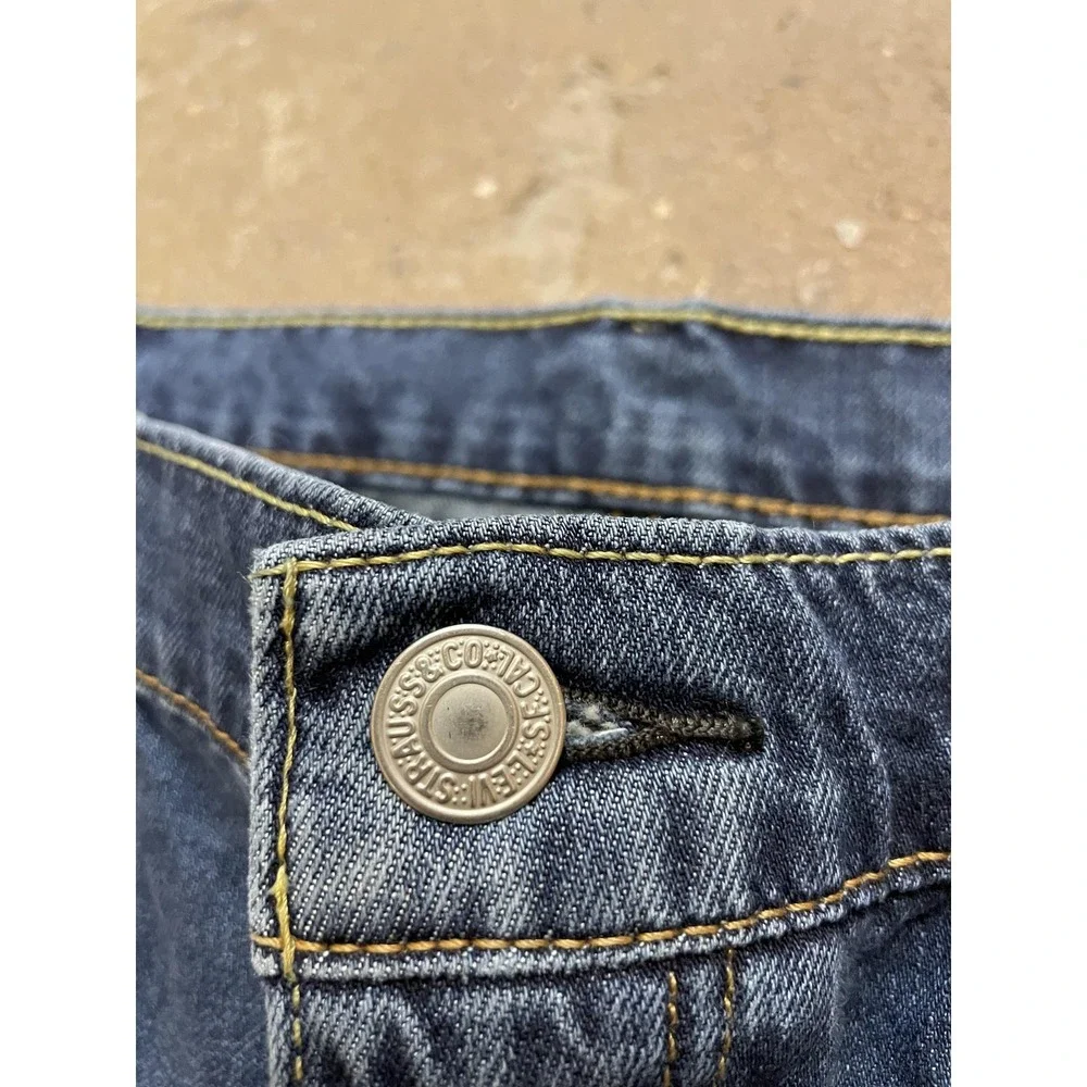 Levis 511 Jeans Mens‎ 38x30 Blue Denim Slim Fit Straight Leg Zip Fly Mid Rise